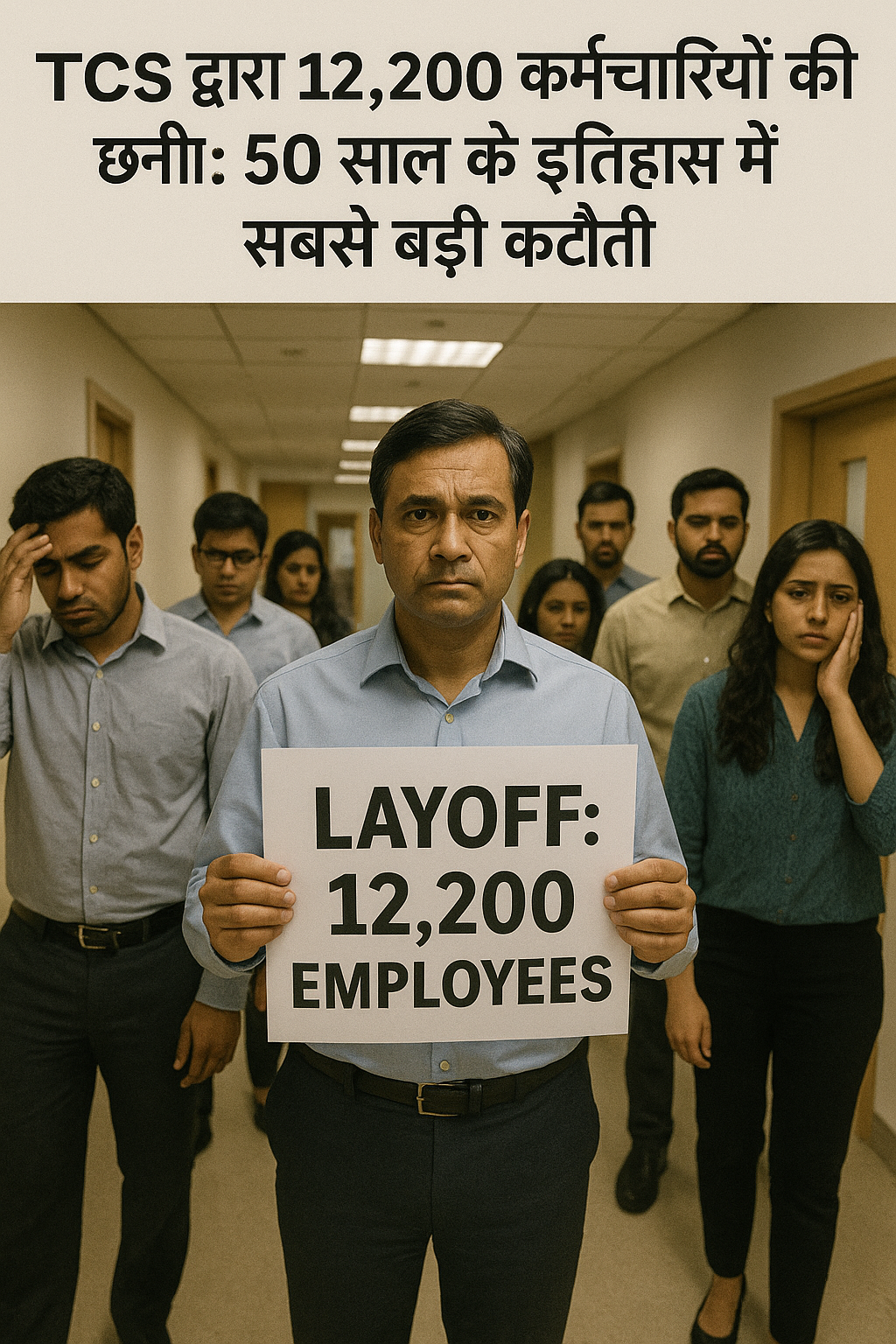 TCS द्वारा 12,200 कर्मचारियों की छंटनी: 50 साल के इतिहास में सबसे बड़ी कटौती